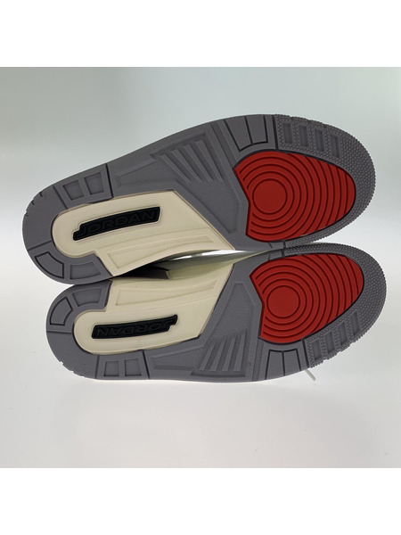 NIKE スニーカー Air Jordan 3 Retro SUMMIT WHITE (26㎝) CT8532-106[値下]