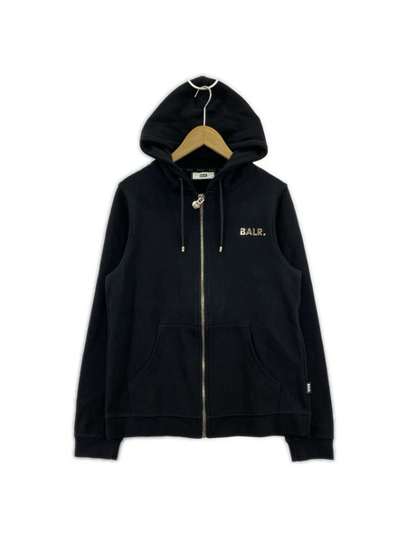 パーカー(ジップアップ) BALR. Q-Series 立体Logo フーディ M BLK