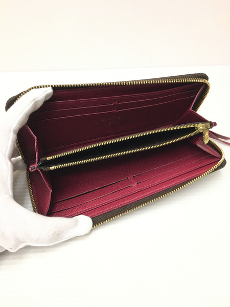 LV ポルトフォイユ・クレマンス(フューシャ) M60742 モノグラム ※異臭あり[値下]