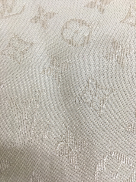 LOUIS VUITTON　シルク　ウール　モノグラムマフラー　M76371
