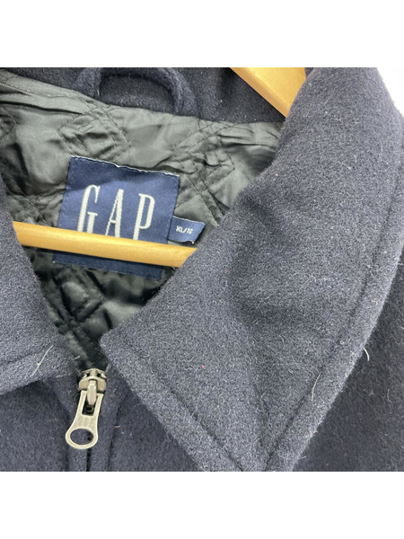 OLD GAP 00s ジップアップ　ウール　ジャケット　ネイビー (XL)
