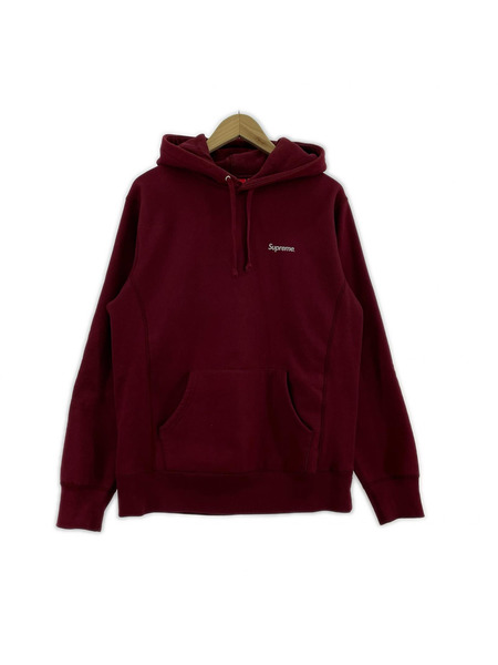 Supreme パーカー SMALL LOGO バーガンディ M