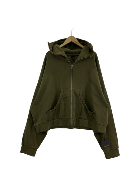 パーカー(ジップアップ) entire studios FULL ZIP カーキ L