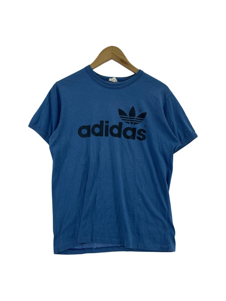 adidas 半袖Tシャツ・カットソー 青 カナダ製 ロゴ M