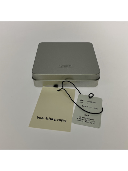 beautiful people 小銭入レ・コインケース クロコダイル クリア ネオン カードケース