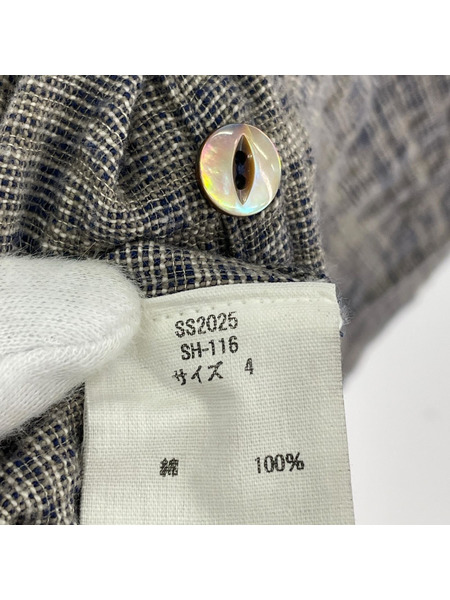 MITTAN 25SS コットンシャツ 4 グレー