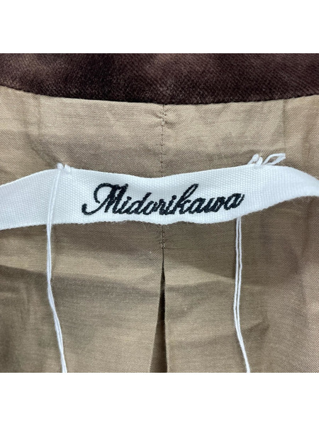 midorikawa ジャケット 23AW BROWN CHECK DOCKING JACKET (S)