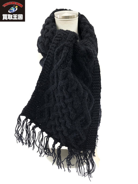 Pherrow's　ニットマフラー　ブラック[値下]