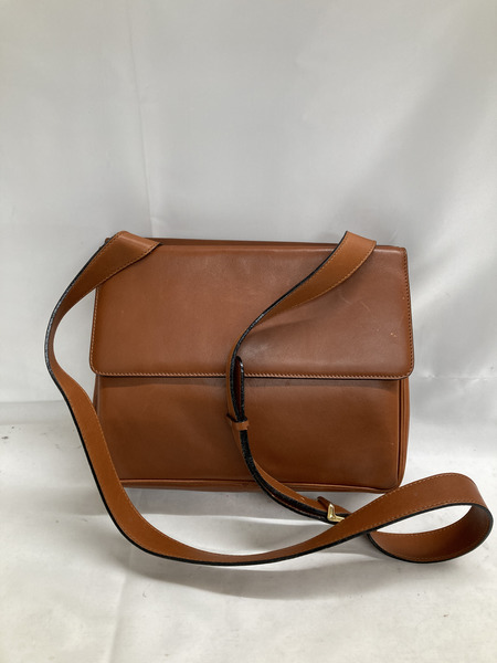 CELINE レザーショルダーバッグ ガンチーノ