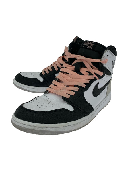 NIKE スニーカー AIR JORDAN 1 RETRO HIGH OG  BLEACHED CORAL 29cm