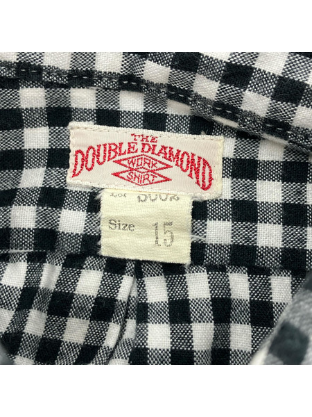 REAL McCOY'S 長袖シャツ ギンガム 白黒 (15)