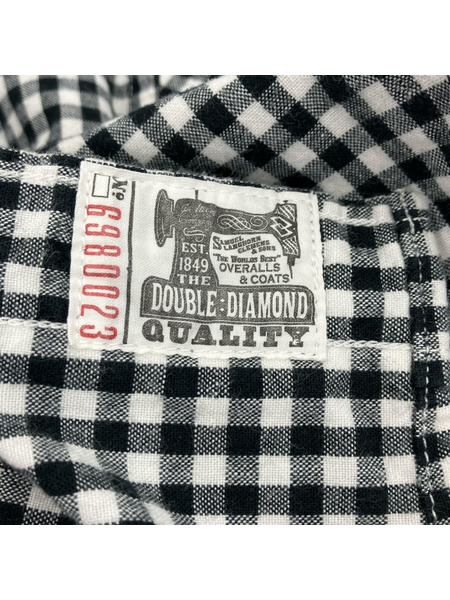 REAL McCOY'S 長袖シャツ ギンガム 白黒 (15)