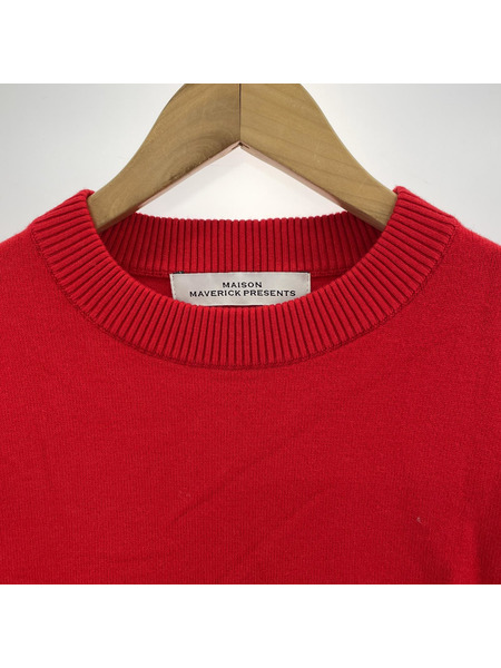 MAISON MARVERICK PRESENTS ニットセーター レッド (38)[値下]