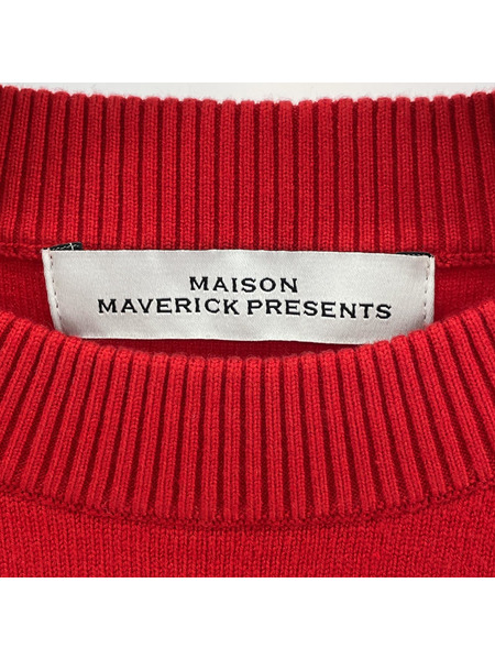 MAISON MARVERICK PRESENTS ニットセーター レッド (38)[値下]