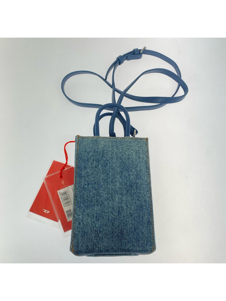 DIESEL ショルダーバッグ DSL SHOPPER MINI FD 青