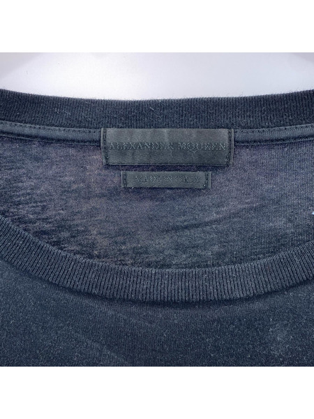 Alexander McQueen 長袖Tシャツ・カットソー スカル プリント 黒