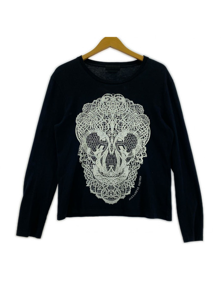 Alexander McQueen 長袖Tシャツ・カットソー スカル プリント 黒｜商品