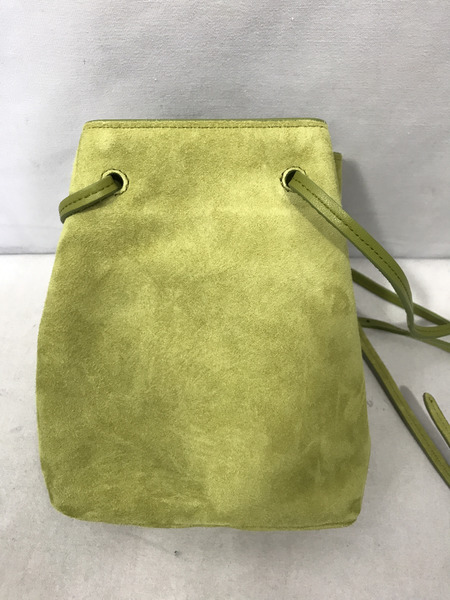 ハンドバッグ miumiu/巾着バッグ/GRN