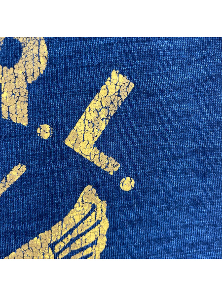 RRL 半袖Tシャツ・カットソー インディゴ染メ フロント プリント