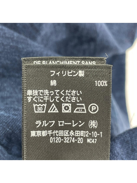 RRL 半袖Tシャツ・カットソー インディゴ染メ フロント プリント