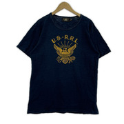 RRL 半袖Tシャツ・カットソー インディゴ染メ フロント プリント