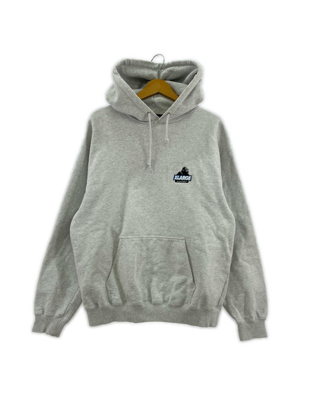 XLARGE パーカー SLANTED OG PULLOVER HOODED グレー M