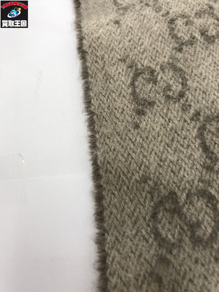 GUCCI  GG柄 カシミヤ混 グレーベージュ[値下]