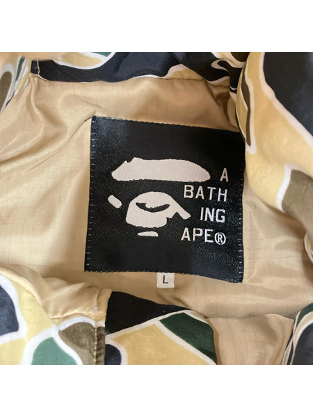A BATHING APE ダウンジャケット 90-00s 初期スターカモ L