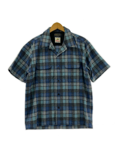 PENDLETON 半袖シャツ M 青