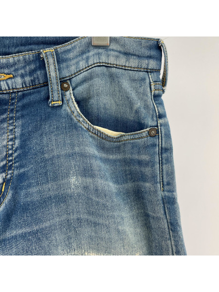 Ron Herman ダメージ加工 ソフトデニムパンツ S ブルー