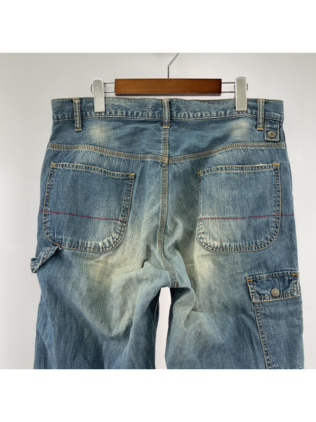 M.W.O.B.H.M. ペインターデニムパンツ L ブルー