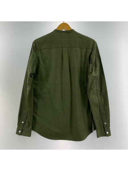 山内 有松塩縮加工リネンシャツ 3 緑