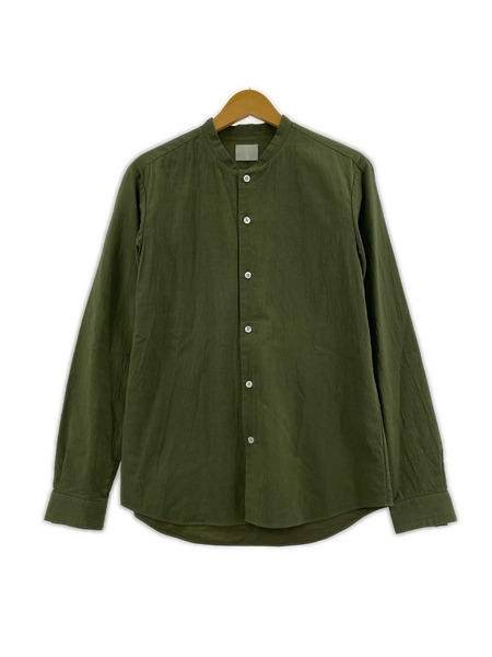 山内 有松塩縮加工リネンシャツ 3 緑