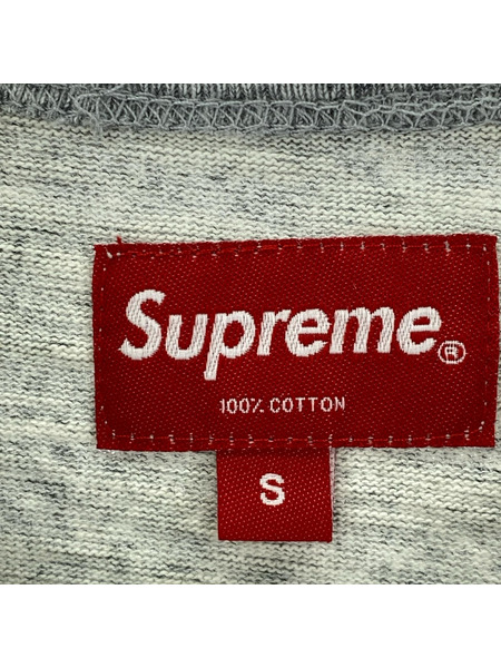 Supreme 20AW Plaid Applique S/S Top グレー (S)