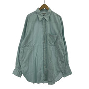 長袖シャツ Marvine Pontiak Shirt Makers LSシャツ ブルー