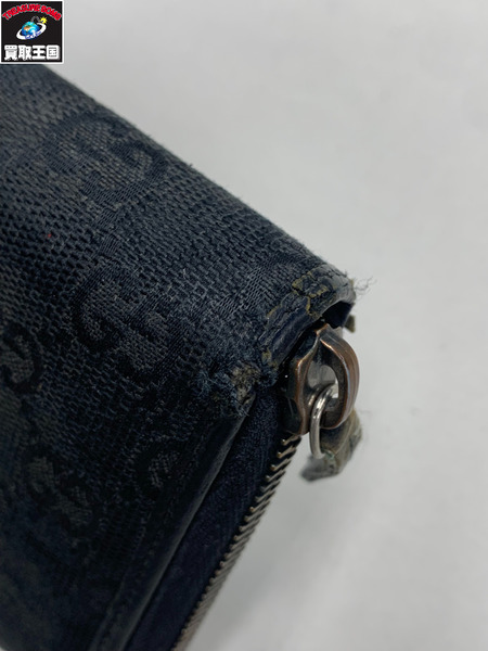 長財布 GUCCI 長財布 キャンバス 黒 112724 3731