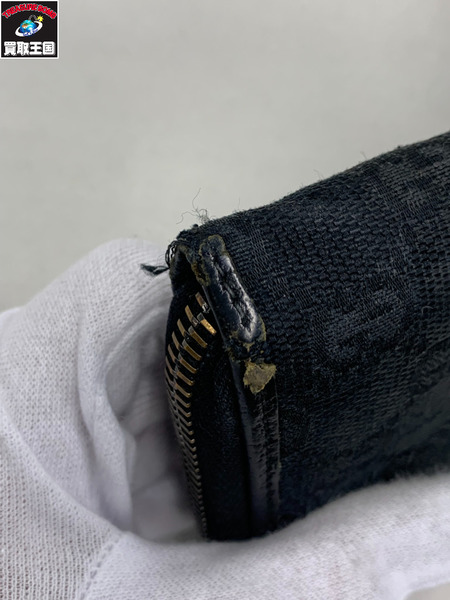 長財布 GUCCI 長財布 キャンバス 黒 112724 3731