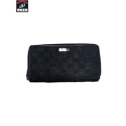 長財布 GUCCI 長財布 キャンバス 黒 112724 3731