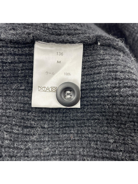 ニット・セーター OVY ウール カーディガン 黒 (M)