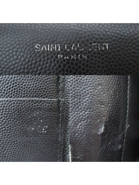 SAINT LAUREN ラウンドジップウォレット 黒 328558