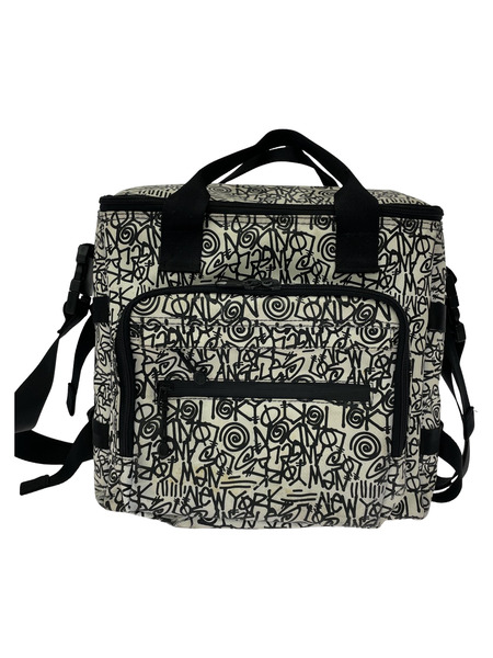 STUSSY リュックサック・バックパック モノクロ総柄 ショルダーバッグ[値下]