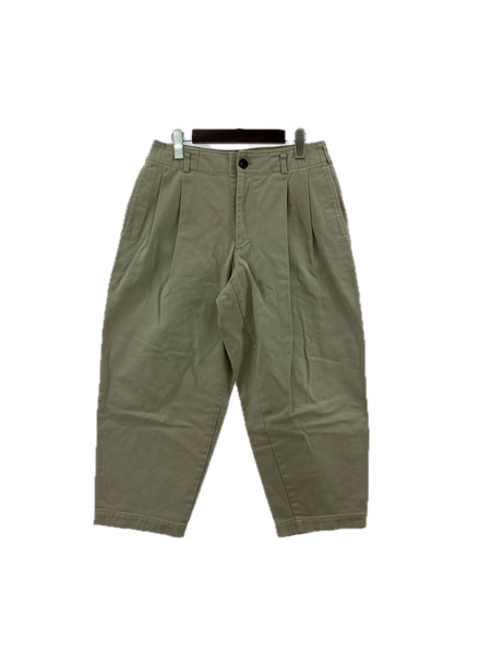 COMME des GARCONS パンツ 2タック ワイド テーパードパンツ(XS)ベージュ[値下]