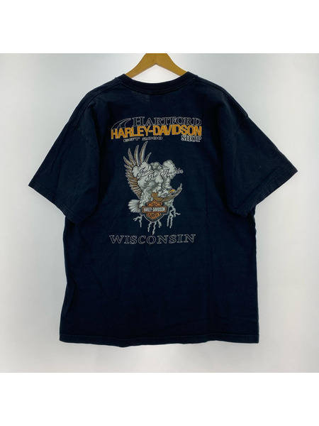 Harley-Davidson 半袖Tシャツ・カットソー (XL) 黒