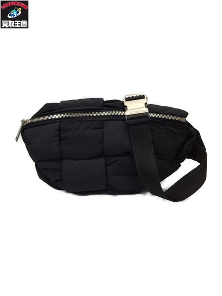 BOTTEGA VENETA バムバッグ カセット ウエストバッグ ポリエステル BLK [値下]