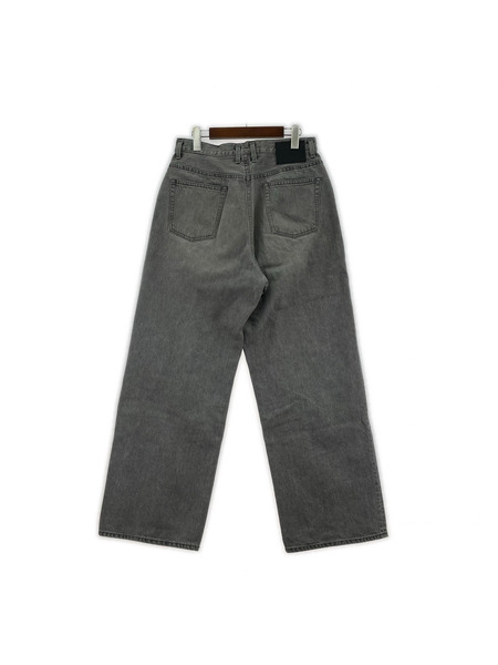 nakedgauge ASHLEY JEANS BLEACHED バギーデニムパンツ 2 グレー