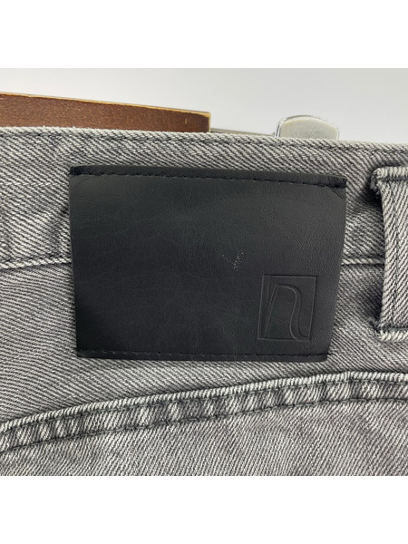 nakedgauge ASHLEY JEANS BLEACHED バギーデニムパンツ 2 グレー