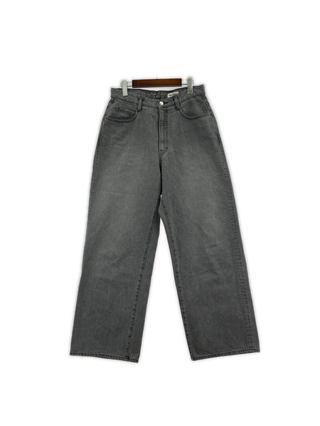 nakedgauge ASHLEY JEANS BLEACHED バギーデニムパンツ 2 グレー