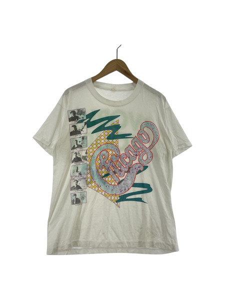 OLD・VINTAGE 半袖Tシャツ・カットソー 80s CHICAGO ワールドツアー 白