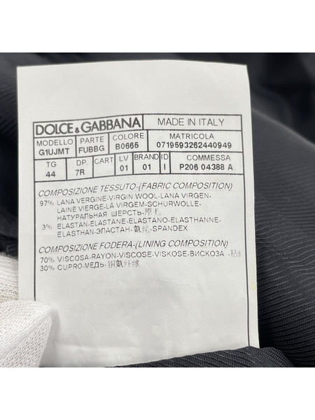 DOLCE＆GABBANA テーラードジャケット (44) 濃紺