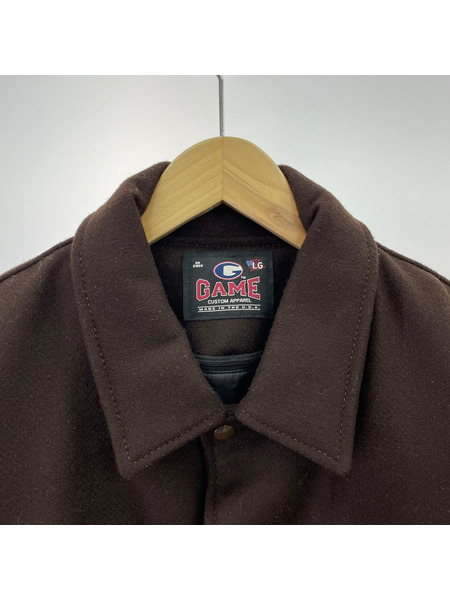 ジャケット GAME Sportswear スタジャン (L) ブラウン